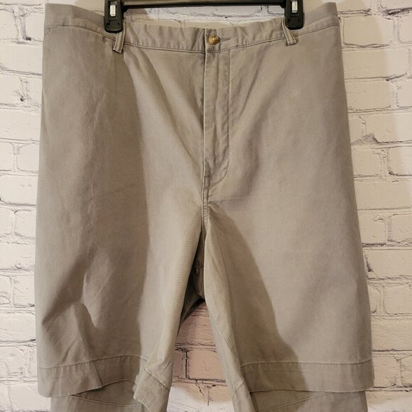 Big & Tall Polo Ralph Lauren Stretch Twill Shorts - Perfect Grey - Picture 1 of 7